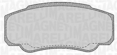 MAGNETI MARELLI 363916060188 -  Комплект тормозных колодок, дисковый тормоз